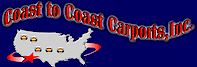 Coast to Coast, carports, garages, barns, sheds, buildings, metal carports, car port, coast to coast